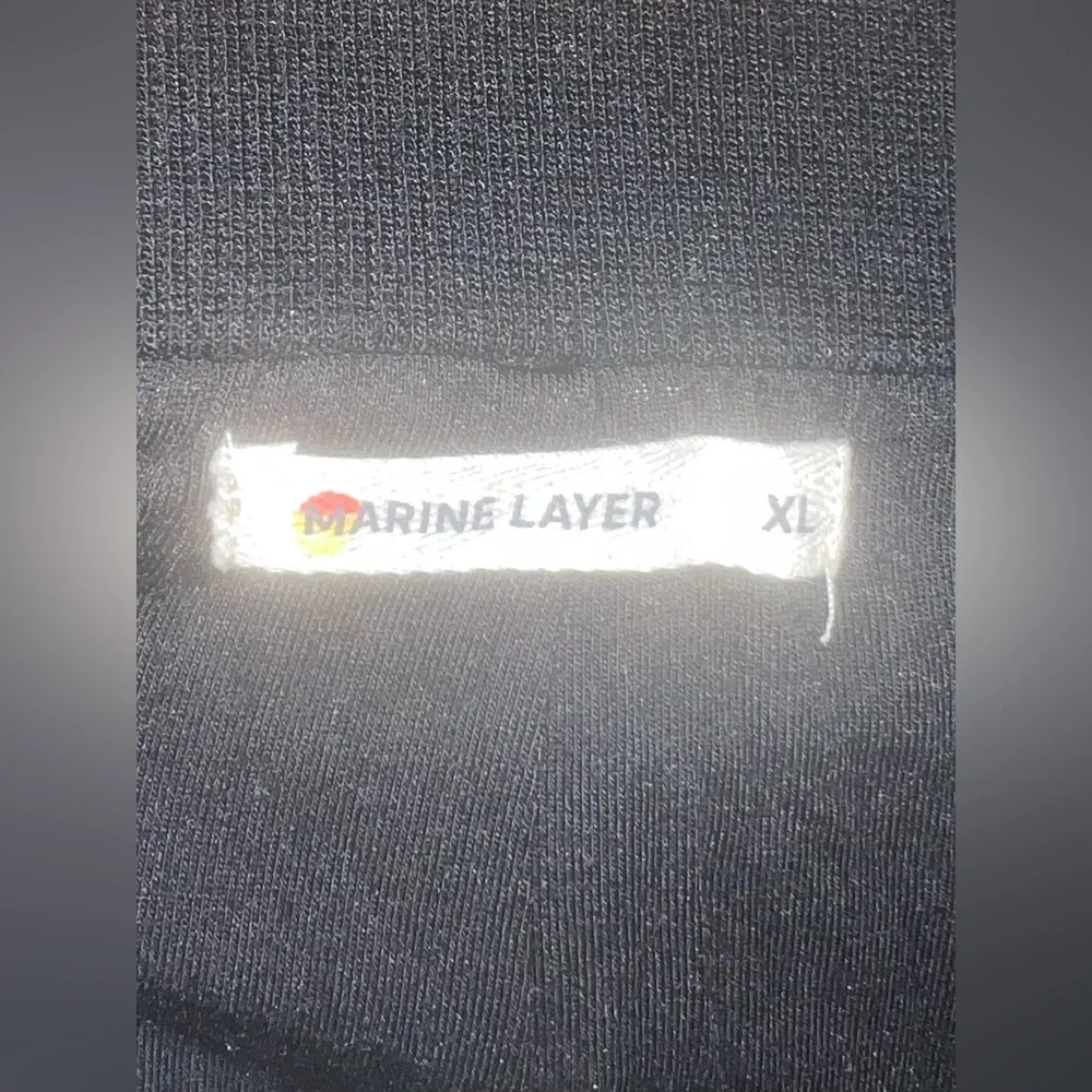 Marine Layer black Lexi ribbed midi skirt size XL
